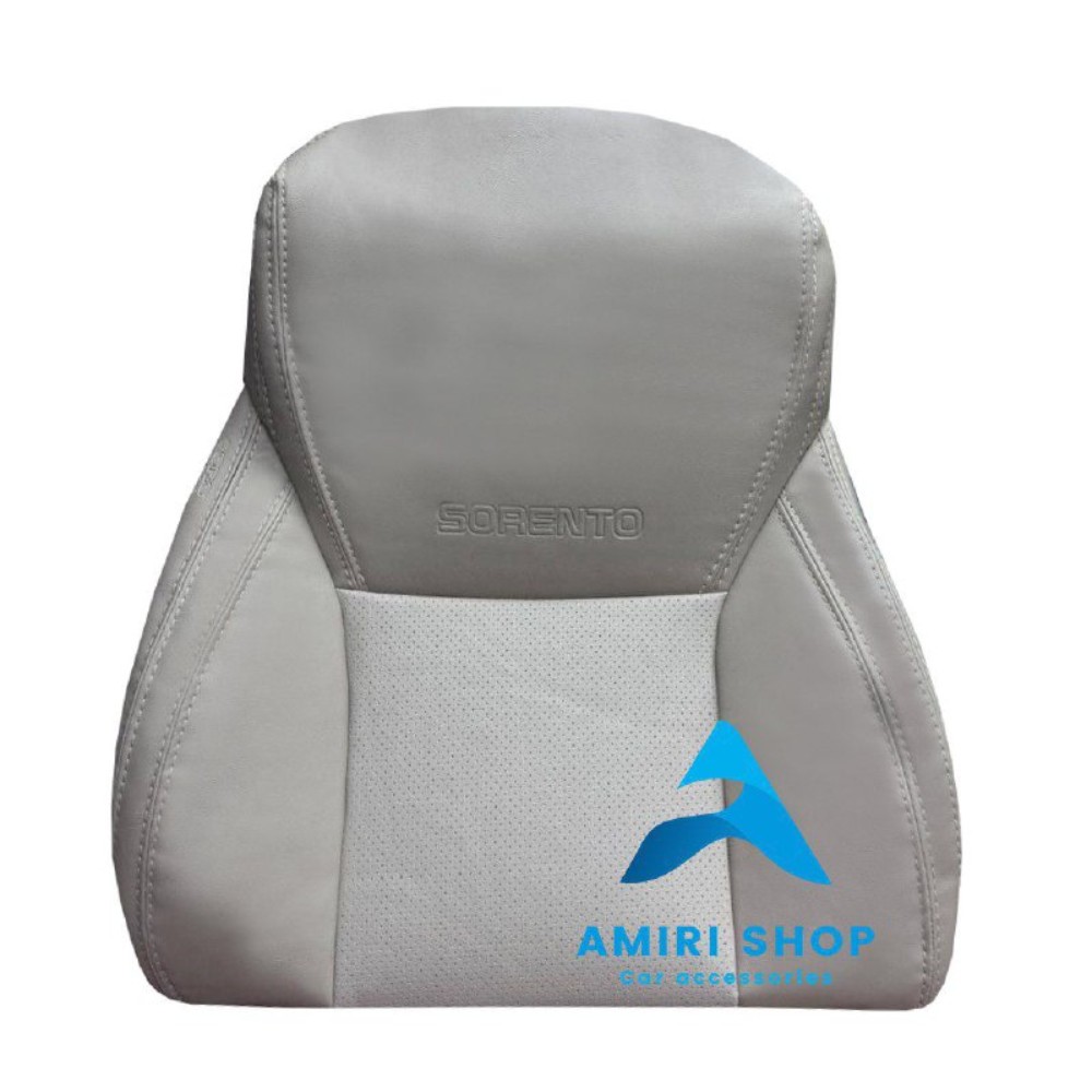 روکش صندلی سورنتو GT LINE 2016-2018 تمام چرم رنگ کرم استخوانی