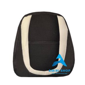 روکش صندلی پیکانتو تمام پارچه رنگ مشکی نوار سفید