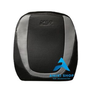 روکش صندلی پیکانتو تمام چرم رنگ مشکی نوار طوسی