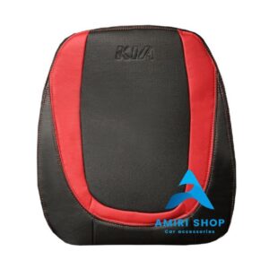 روکش صندلی پیکانتو تمام چرم رنگ مشکی نوار قرمز