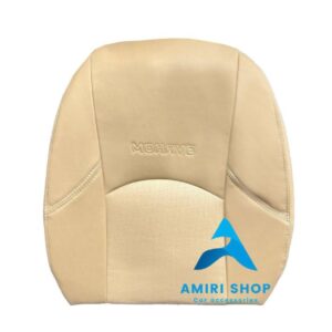 روکش صندلی موهاوی تمام چرم رنگ کرم زرد