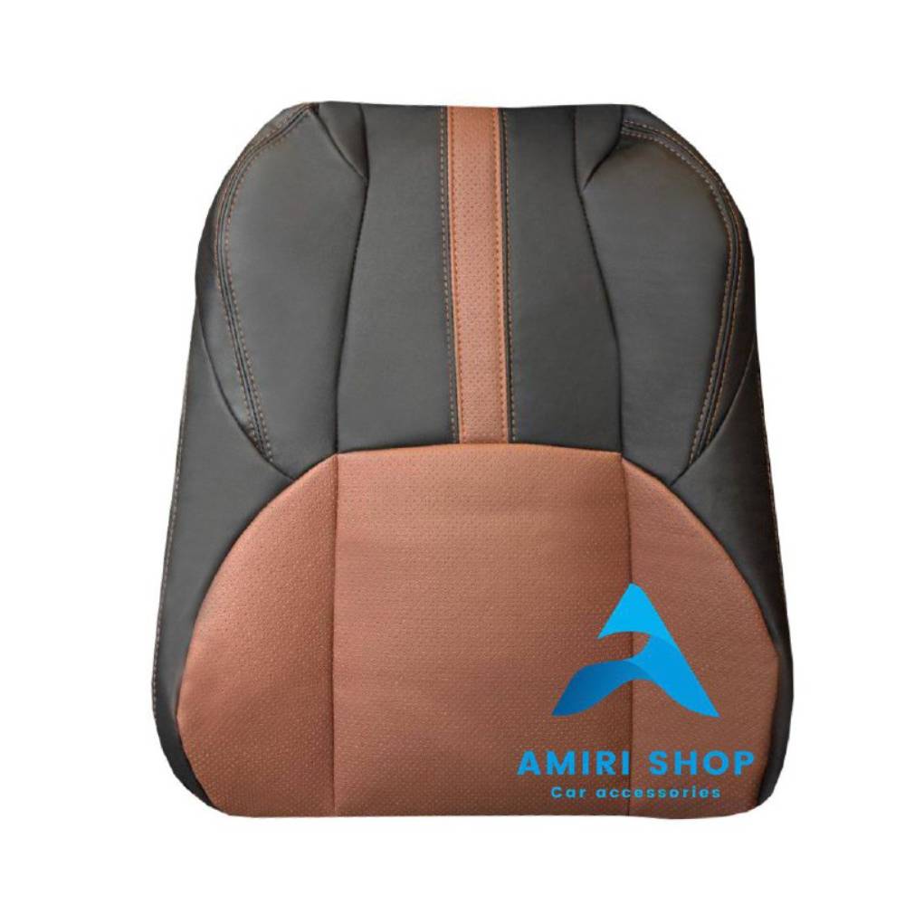 امیری شاپ روکش صندلی فرانت لندر تمام چرم رنگ مشکی مارون