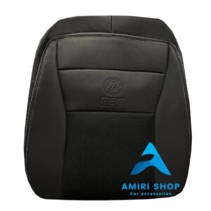 روکش صندلی لیفان 820 چرم وسط پارچه رنگ مشکی دوخت سفید