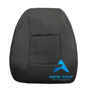 روکش صندلی لیفان X50 تمام پارچه رنگ مشکی دوخت قرمز